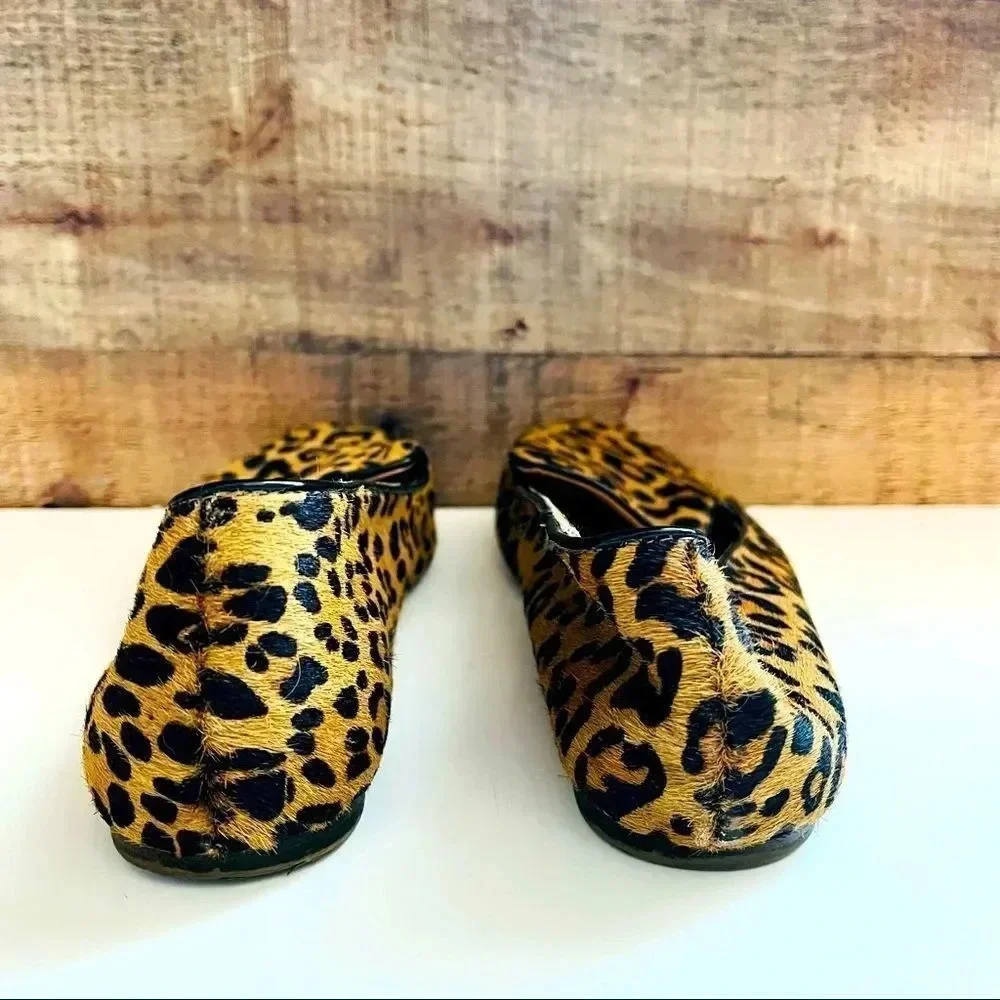 J. Crew Addie Leopard Print Calf Hair Loafers